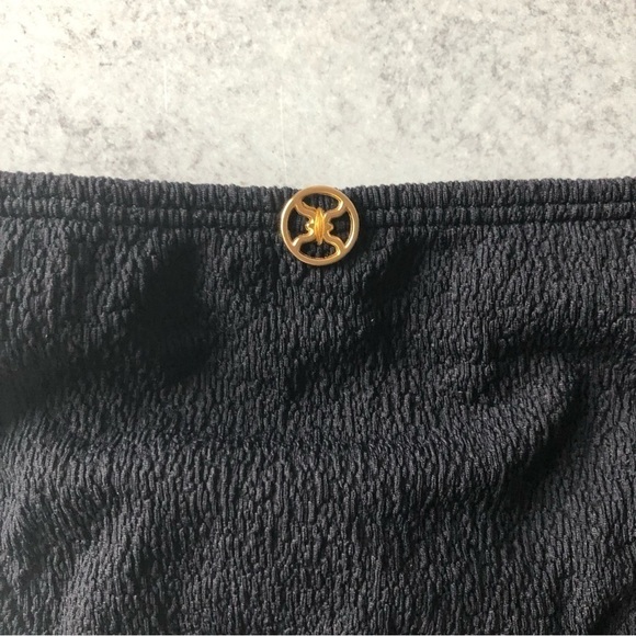 Vix PaulaHermany Black Ibiza Bikini Bottoms Gold Chain Detail XS - Picture 12 of 13